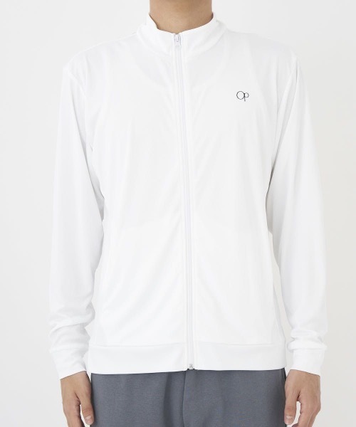 Ocean Pacific（オーシャンパシフィック）の「【OP:オーピー】スタンドラッシュガード　水着（ラッシュガード・メンズ・ホワイト/ブラック・X-LARGE/LARGE/MEDIUM）」の5枚目の写真