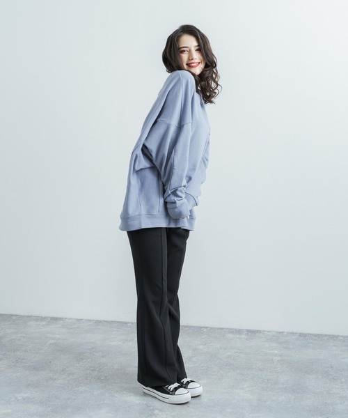 DIESEL ドルマンスリーブ オーバーサイズ スウェット セール】サイドスリットドルマンスリーブプルオーバー（Tシャツ