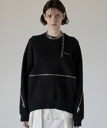 PRANK PROJECT | 【23AUTUMN先行予約商品】ファスナースリットリブダンボールニットトップ / Zipper Slit Ribbed Cardboard Knit Top(ニット/セーター)