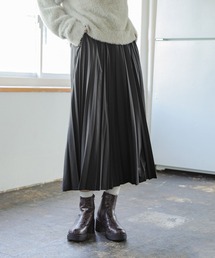 niko and... | レザーライクロングプリーツスカート(スカート)