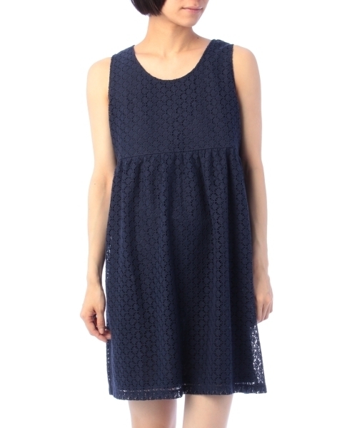 grove（グローブ）の「アイレットレースワンピース（ワンピース・レディース・グリーン/ブルー/ベージュ・03/02）」の3枚目の写真