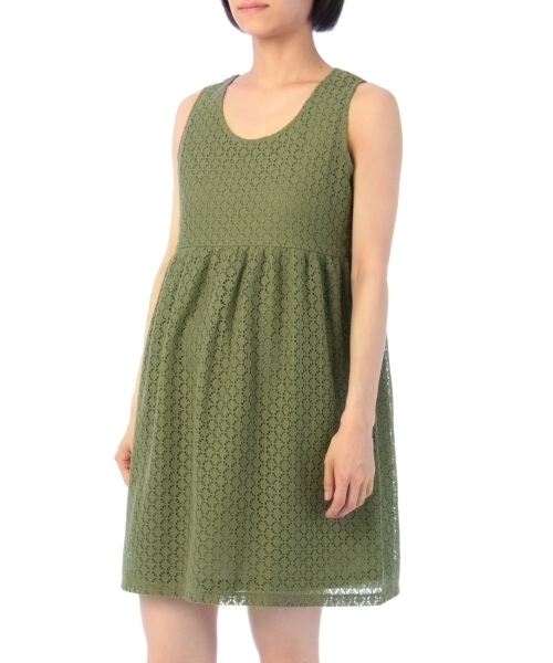 grove（グローブ）の「アイレットレースワンピース（ワンピース・レディース・グリーン/ブルー/ベージュ・03/02）」の6枚目の写真