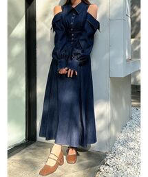 dazzlin | オープンショルダーコルセットワンピース(ワンピース)