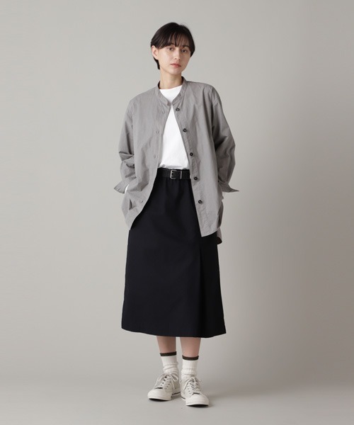 MHL.(エムエイチエル)の「LIGHTWEIGHT MATT COTTON JERSEY(Tシャツ/カットソー・レディース・ホワイト/レッド系その他3・2)」の11枚目の写真