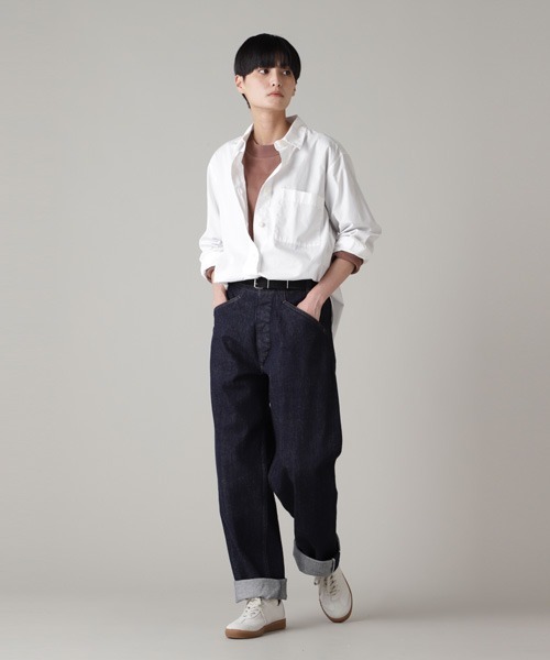 MHL.(エムエイチエル)の「LIGHTWEIGHT MATT COTTON JERSEY(Tシャツ/カットソー・レディース・ホワイト/レッド系その他3・2)」の5枚目の写真