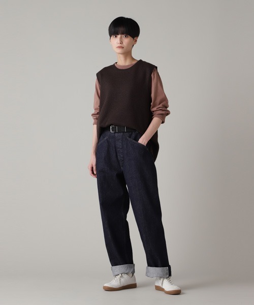 MHL.(エムエイチエル)の「LIGHTWEIGHT MATT COTTON JERSEY(Tシャツ/カットソー・レディース・ホワイト/レッド系その他3・2)」の6枚目の写真