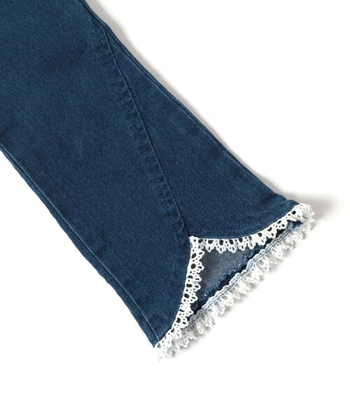 apres les cours（アプレレクール）の「【WEB限定】裾レースフレアパンツ（その他パンツ・キッズ・ピンク/アイボリー/インディゴブルー・110/120/100/90/130/140/80）」の12枚目の写真