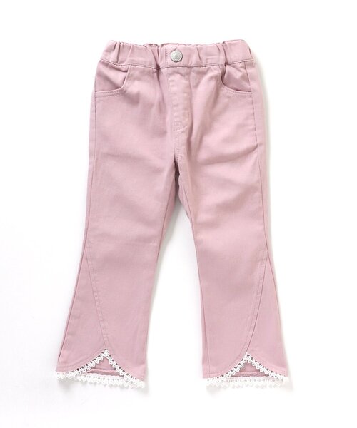 apres les cours（アプレレクール）の「【WEB限定】裾レースフレアパンツ（その他パンツ・キッズ・ピンク/アイボリー/インディゴブルー・110/120/100/90/130/140/80）」の18枚目の写真