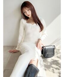 RESEXXY | ハートネックリブワンピース(ワンピース)