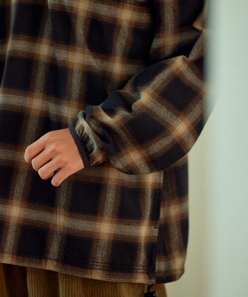 TOWNCRAFT ウール混シャツ　ブラウン　オンブレ　M ペニーズ TOWNCRAFT ウール混シャツ ブラウン オンブレ M ペニーズ 楽天市場