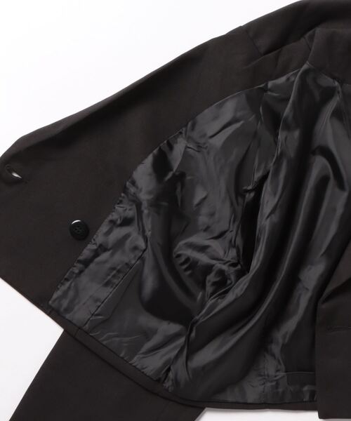 ANAP（アナップ）の「ダブルボタンクロップドジャケット【セットアップ対応】（テーラードジャケット・レディース・ブラック/ダークグレー・FREE）」の21枚目の写真