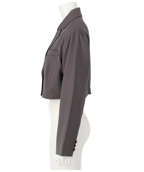 ANAP（アナップ）の「ダブルボタンクロップドジャケット【セットアップ対応】（テーラードジャケット・レディース・ブラック/ダークグレー・FREE）」の19枚目の写真