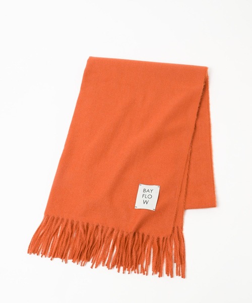 BAYFLOW（ベイフロー）の「コウミツドカラーストール（ストール/ショール・レディース・ホワイト/イエロー/ブルー/グレー系/ピンク/オレンジ/オフホワイト/ライトベージュ・FREE）」の8枚目の写真