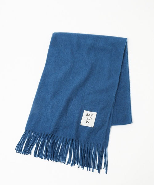 BAYFLOW（ベイフロー）の「コウミツドカラーストール（ストール/ショール・レディース・ホワイト/イエロー/ブルー/グレー系/ピンク/オレンジ/オフホワイト/ライトベージュ・FREE）」の5枚目の写真