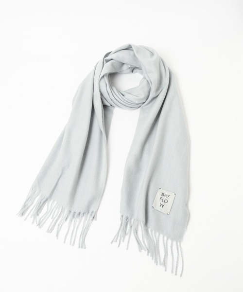 BAYFLOW（ベイフロー）の「コウミツドカラーストール（ストール/ショール・レディース・ホワイト/イエロー/ブルー/グレー系/ピンク/オレンジ/オフホワイト/ライトベージュ・FREE）」の9枚目の写真