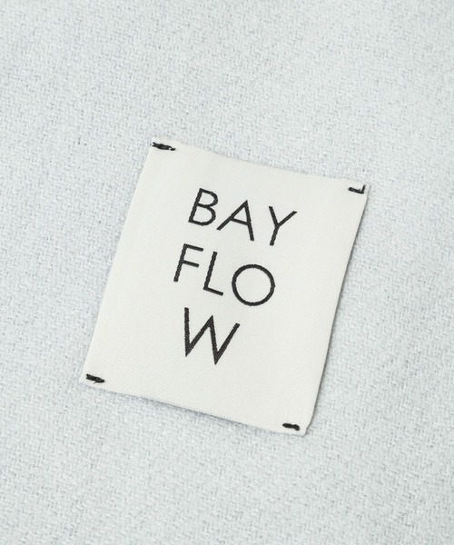 BAYFLOW（ベイフロー）の「コウミツドカラーストール（ストール/ショール・レディース・ホワイト/イエロー/ブルー/グレー系/ピンク/オレンジ/オフホワイト/ライトベージュ・FREE）」の10枚目の写真