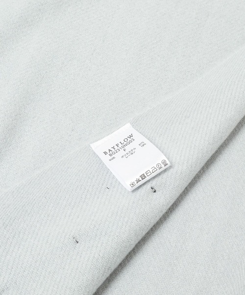 BAYFLOW（ベイフロー）の「コウミツドカラーストール（ストール/ショール・レディース・ホワイト/イエロー/ブルー/グレー系/ピンク/オレンジ/オフホワイト/ライトベージュ・FREE）」の12枚目の写真