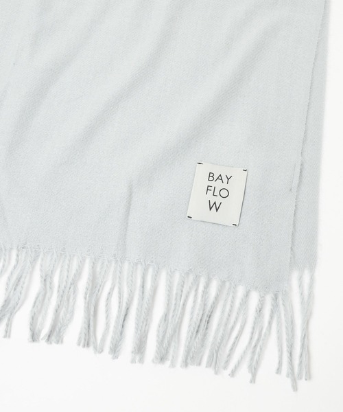 BAYFLOW（ベイフロー）の「コウミツドカラーストール（ストール/ショール・レディース・ホワイト/イエロー/ブルー/グレー系/ピンク/オレンジ/オフホワイト/ライトベージュ・FREE）」の15枚目の写真