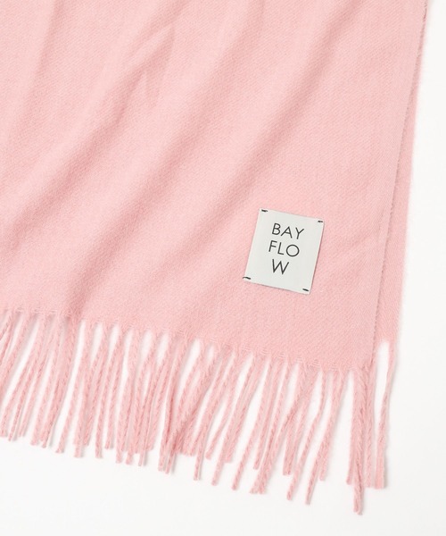 BAYFLOW（ベイフロー）の「コウミツドカラーストール（ストール/ショール・レディース・ホワイト/イエロー/ブルー/グレー系/ピンク/オレンジ/オフホワイト/ライトベージュ・FREE）」の16枚目の写真
