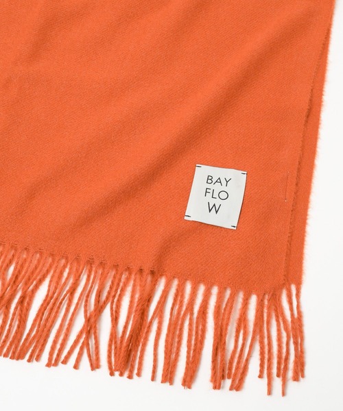 BAYFLOW（ベイフロー）の「コウミツドカラーストール（ストール/ショール・レディース・ホワイト/イエロー/ブルー/グレー系/ピンク/オレンジ/オフホワイト/ライトベージュ・FREE）」の17枚目の写真