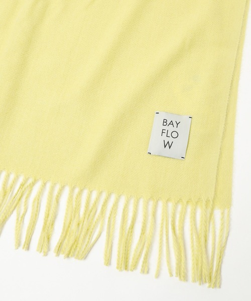 BAYFLOW（ベイフロー）の「コウミツドカラーストール（ストール/ショール・レディース・ホワイト/イエロー/ブルー/グレー系/ピンク/オレンジ/オフホワイト/ライトベージュ・FREE）」の19枚目の写真