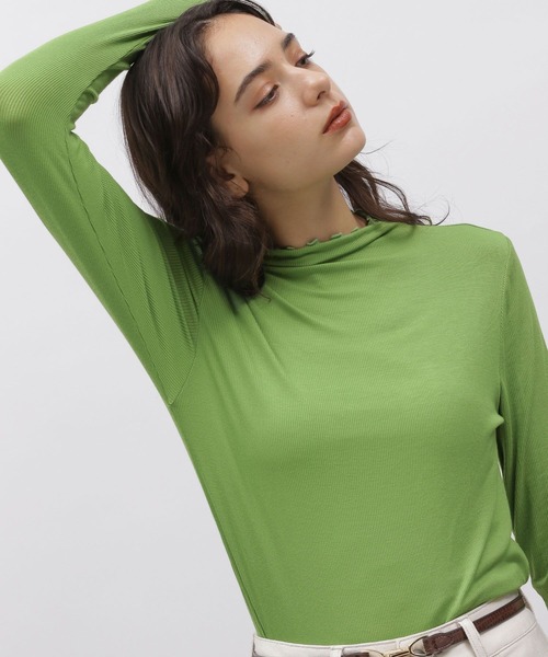 LAKOLE（ラコレ）の「メロウタートルインナー / 961223（Tシャツ/カットソー・レディース・スカイブルー/ブラック/グリーン/サンドグレー/ナチュラル・SMALL/MEDIUM）」の5枚目の写真