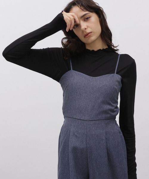 LAKOLE（ラコレ）の「メロウタートルインナー / 961223（Tシャツ/カットソー・レディース・スカイブルー/ブラック/グリーン/サンドグレー/ナチュラル・SMALL/MEDIUM）」の2枚目の写真