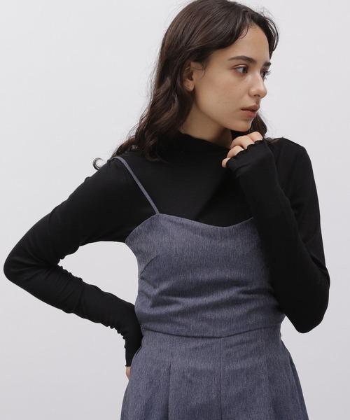 LAKOLE（ラコレ）の「メロウタートルインナー / 961223（Tシャツ/カットソー・レディース・スカイブルー/ブラック/グリーン/サンドグレー/ナチュラル・SMALL/MEDIUM）」の7枚目の写真