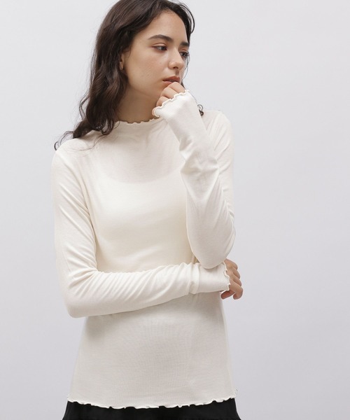 LAKOLE（ラコレ）の「メロウタートルインナー / 961223（Tシャツ/カットソー・レディース・スカイブルー/ブラック/グリーン/サンドグレー/ナチュラル・SMALL/MEDIUM）」の11枚目の写真