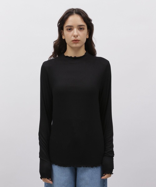 LAKOLE（ラコレ）の「メロウタートルインナー / 961223（Tシャツ/カットソー・レディース・スカイブルー/ブラック/グリーン/サンドグレー/ナチュラル・SMALL/MEDIUM）」の16枚目の写真