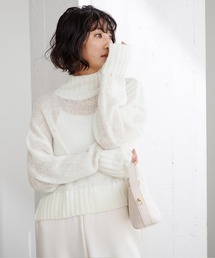 UR'S（ユアーズ）の「ｼｱｰﾊｲﾈｯｸｸﾛｯﾌﾟﾄﾞﾆｯﾄ（ニット/セーター）」