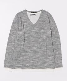 ★Bl★アンサンブルVネック長袖Tシャツ
