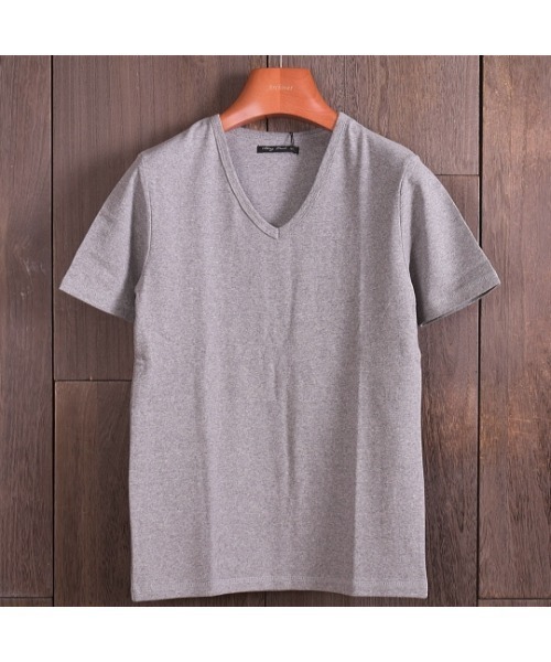 Bling Leads(ブリングリーズ)の「【Bling Leads】VネックTシャツ(Tシャツ/カットソー・メンズ・杢グレー/ネイビー・LARGE/MEDIUM)」の8枚目の写真