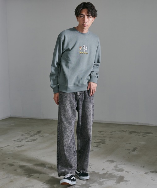 SILVER BULLET(シルバーバレット)の「『CavariA/キャバリア』ワイドストレートデニムパンツ(デニムパンツ・メンズ・ブラック/ブルー/ブラック系1・L/XL/M)」の7枚目の写真