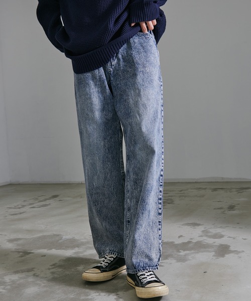 SILVER BULLET(シルバーバレット)の「『CavariA/キャバリア』ワイドストレートデニムパンツ(デニムパンツ・メンズ・ブラック/ブルー/ブラック系1・L/XL/M)」の15枚目の写真
