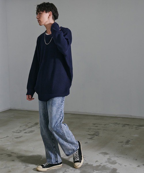 SILVER BULLET(シルバーバレット)の「『CavariA/キャバリア』ワイドストレートデニムパンツ(デニムパンツ・メンズ・ブラック/ブルー/ブラック系1・L/XL/M)」の18枚目の写真