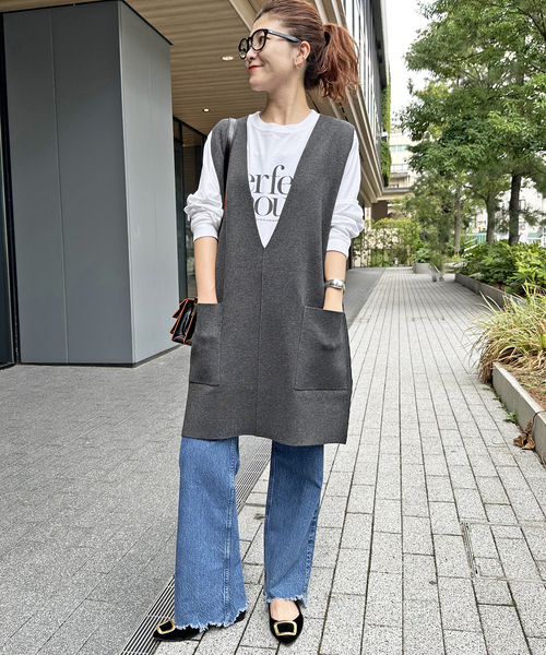 Spick & Span（スピックアンドスパン）の「PerfectenoughロゴロンT（Tシャツ/カットソー・レディース・ホワイト・FREE）」の2枚目の写真