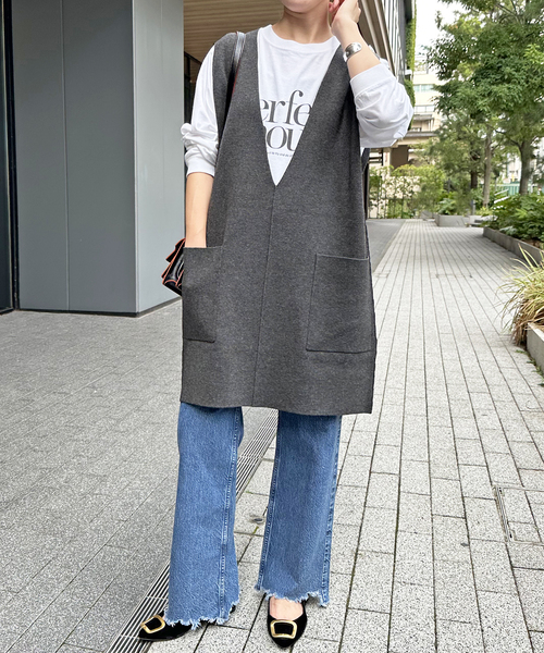 Spick & Span（スピックアンドスパン）の「PerfectenoughロゴロンT（Tシャツ/カットソー・レディース・ホワイト・FREE）」の7枚目の写真