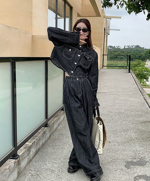 Ulysses（ユリシス）の「セットアップ デニムジャケット&パンツ 2点