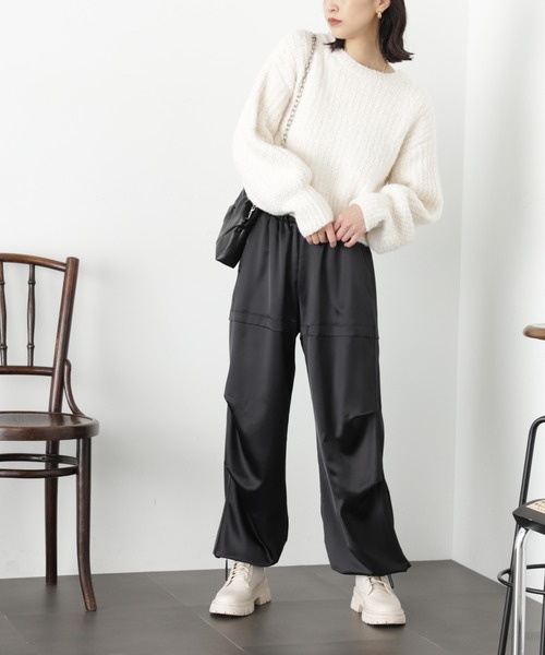 FREE'S MART(フリーズマート)の「◆フェザーモール前後2wayカーディガン(カーディガン/ボレロ・レディース・レッド/ホワイト/ベージュ/チャコールグレー・FREE)」の13枚目の写真