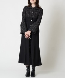 A de a.v.v | フリンジツイードドッキングマーメイドワンピース(ワンピース)