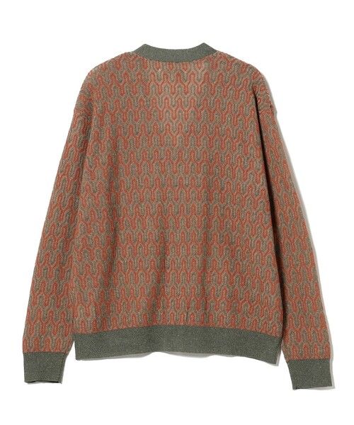 B:MING by BEAMS（ビーミングバイビームス）の「リネン ミックス ジャカード カーディガン（カーディガン/ボレロ・メンズ・グリーン/サックスブルー・X-LARGE/MEDIUM/LARGE/SMALL）」の11枚目の写真