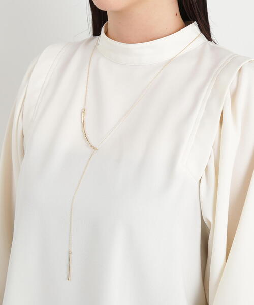 N.（N. Natural Beauty Basic）（エヌエヌナチュラルビューティーベーシック）の「ロングラリエットネックレス（ネックレス・レディース・シルバー/ゴールド・FREE）」の2枚目の写真