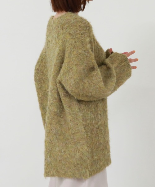 archives（アルシーヴ）の「シャギーミドルルーズニット（ニット/セーター・レディース・アイボリー/オレンジ/グレー/グリーン系その他・MEDIUM）」の21枚目の写真