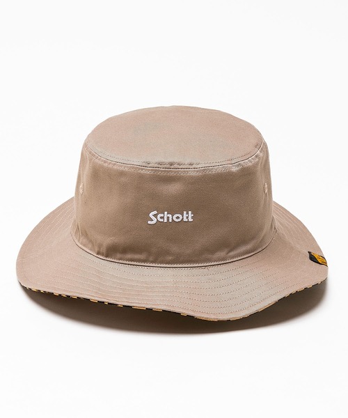 schott（ショット）の「SCHOTT/ショット ハット リバーシブル REVERSIBLE HAT SC045（ハット・メンズ・ベージュ/ブラック・FREE）」の8枚目の写真