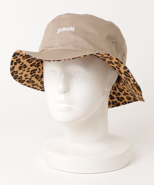 schott（ショット）の「SCHOTT/ショット ハット リバーシブル REVERSIBLE HAT SC045（ハット・メンズ・ベージュ/ブラック・FREE）」の14枚目の写真