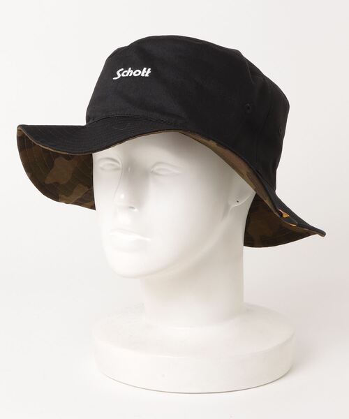 schott（ショット）の「SCHOTT/ショット ハット リバーシブル REVERSIBLE HAT SC045（ハット・メンズ・ベージュ/ブラック・FREE）」の22枚目の写真