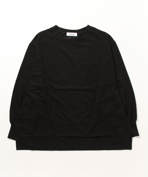 CALIFORNIA OUTFITTERS(カリフォルニア アウトフィッターズ)の「2-9E29 サイドスリット入り コットン チュニック 【Maison select -メゾンセレクト- 】(Tシャツ/カットソー・レディース・ベージュ/ブラック・FREE)」の1枚目の写真