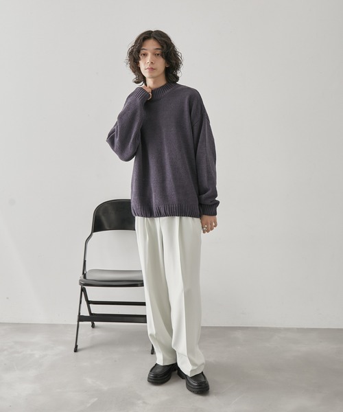  j.n.r.d（ジェー・エヌ・アール・ディー）の「j.n.r.d/モールモックネックプルオーバー（ニット/セーター・メンズ・ホワイト/チャコールグレー/ダークブラウン・L/LL/M）」の12枚目の写真