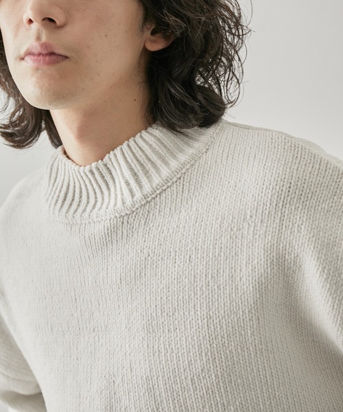  j.n.r.d（ジェー・エヌ・アール・ディー）の「j.n.r.d/モールモックネックプルオーバー（ニット/セーター・メンズ・ホワイト/チャコールグレー/ダークブラウン・L/LL/M）」の21枚目の写真